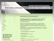 Tablet Screenshot of folientuning-rostock.de